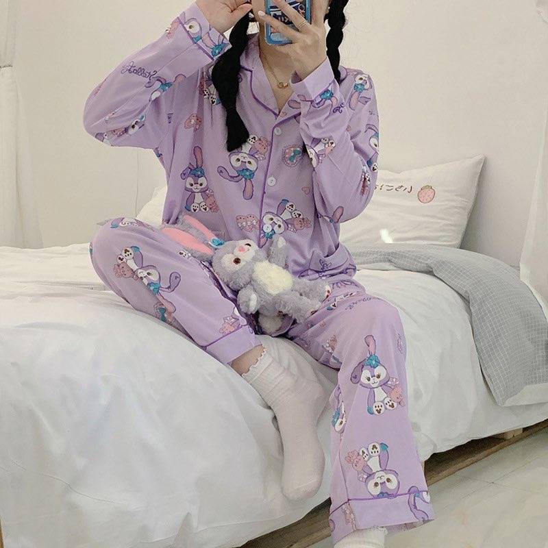 Bộ ngủ pyjama dài tay quần dài bộ mặc nhà pijama | BigBuy360 - bigbuy360.vn