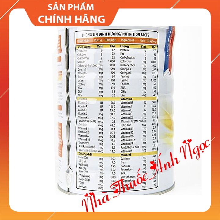 Sữa bột Enlilac Gold Max hộp 400g, 900 g- giúp bé ăn ngon, hỗ trợ tăng cường hấp thu chất, giúp bé tăng cân