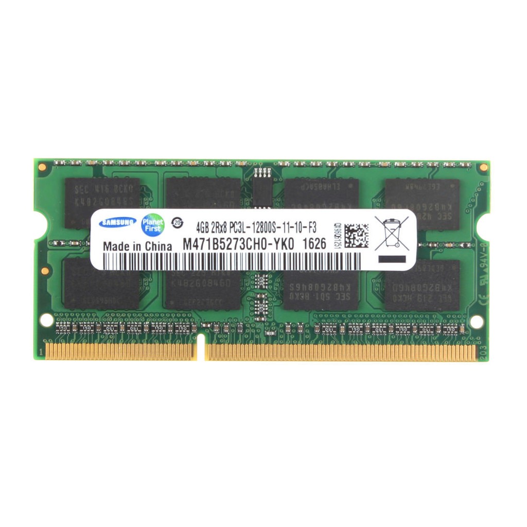Ram laptop Samsung / Hynix / Crucial / Kingston 4GB DDR3L 1600MHZ 2RX8 PC3L-12800 204pin SODIMM