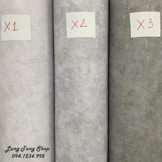 [ Khổ 1,2m - nhám sần ] Decal giấy dán tường giả xi măng bê tông 3D có sẵn keo