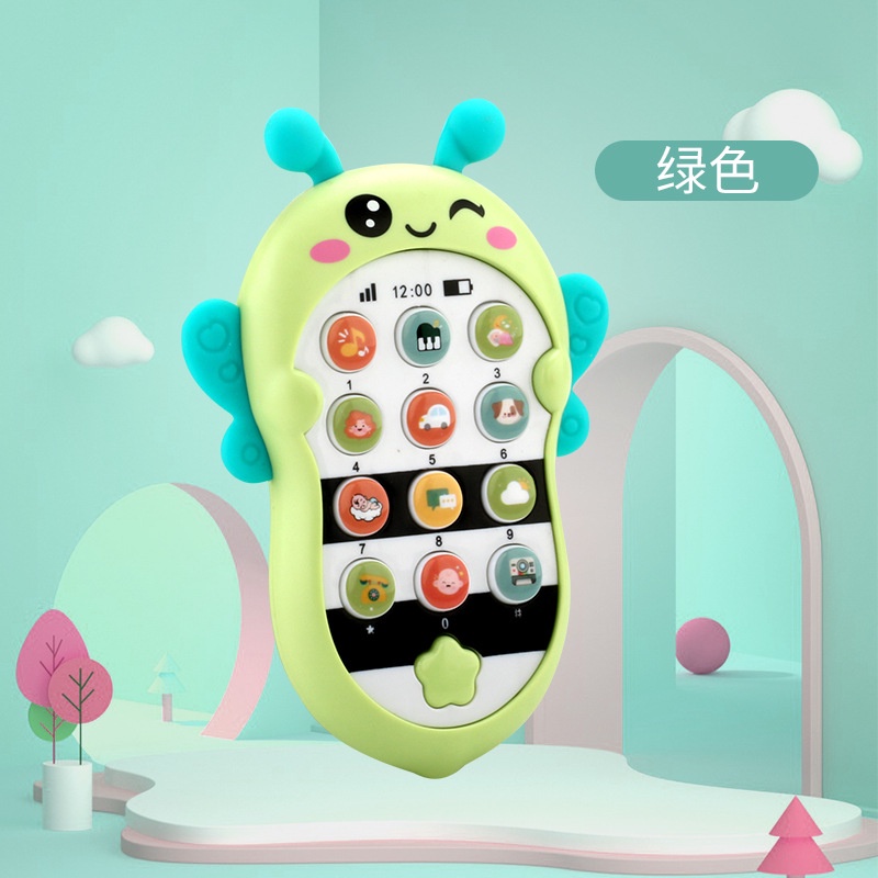 Điện thoại đồ chơi ZHAN QI TOYS kiểu dáng hoạt hình có nhạc và đèn giáo dục sớm cho bé