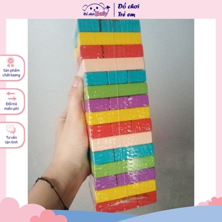 Đồ chơi gỗ - Trò chơi rút gỗ kèm xúc xắc cho bé