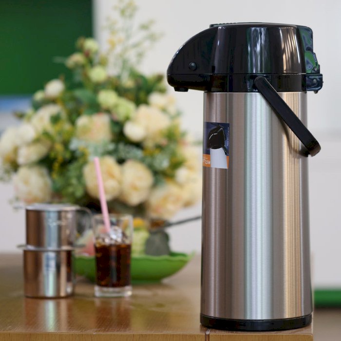 Phích Nước Nóng 2.5 Lít Inox Rạng Đông RD 2545 ST1.E, Có Cần Rót Nước