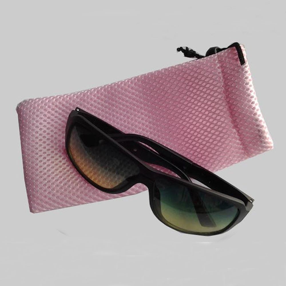 Túi vải lưới đựng mắt kính có lớp lót và dây rút tiện dụng