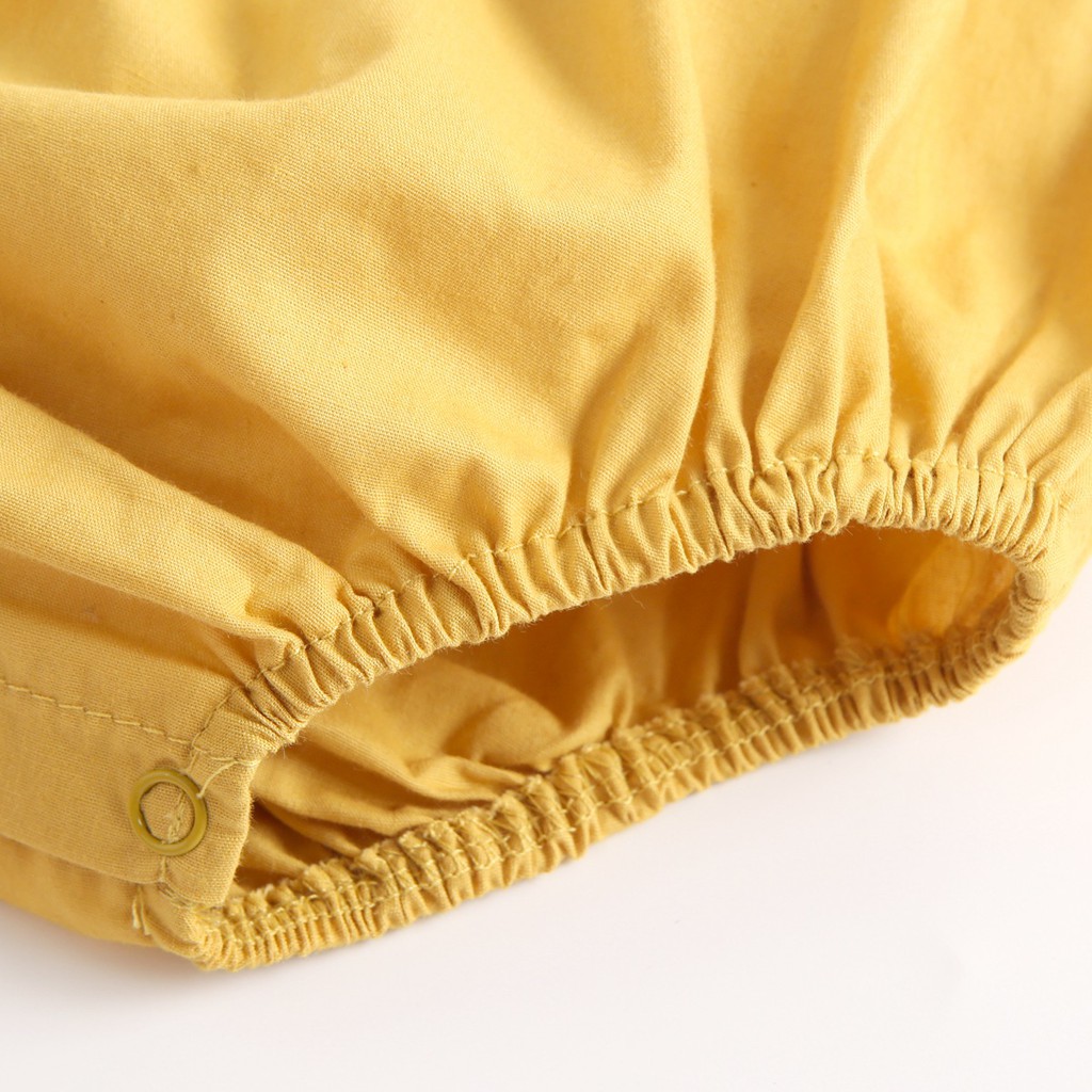 Áo liền quần ngắn Sanlutoz bằng cotton họa tiết hoa mùa hè cho bé gái