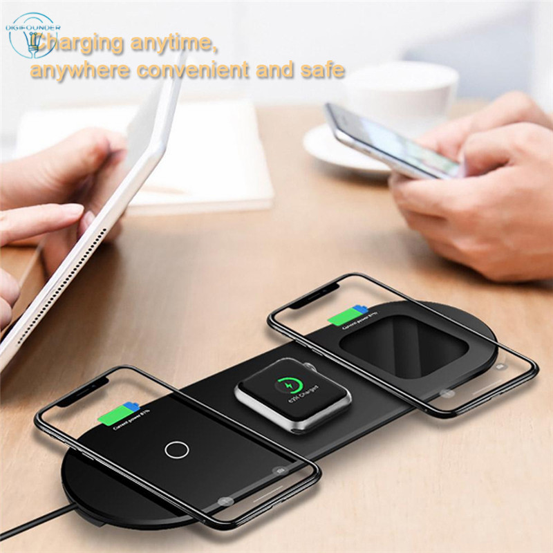 Đế sạc không dây 3 trong 1 thích hợp cho tai nghe không dây