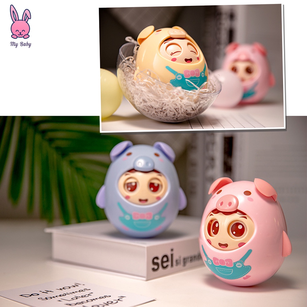 Lật Đật Chú Heo Đồ Chơi Chớp Mắt Có Chuông, Tinh Nghịch Nhẹ Nhàng Cho Bé Yêu, Dành Cho Bé Từ 1 đến 3 tuổi, Mybaby