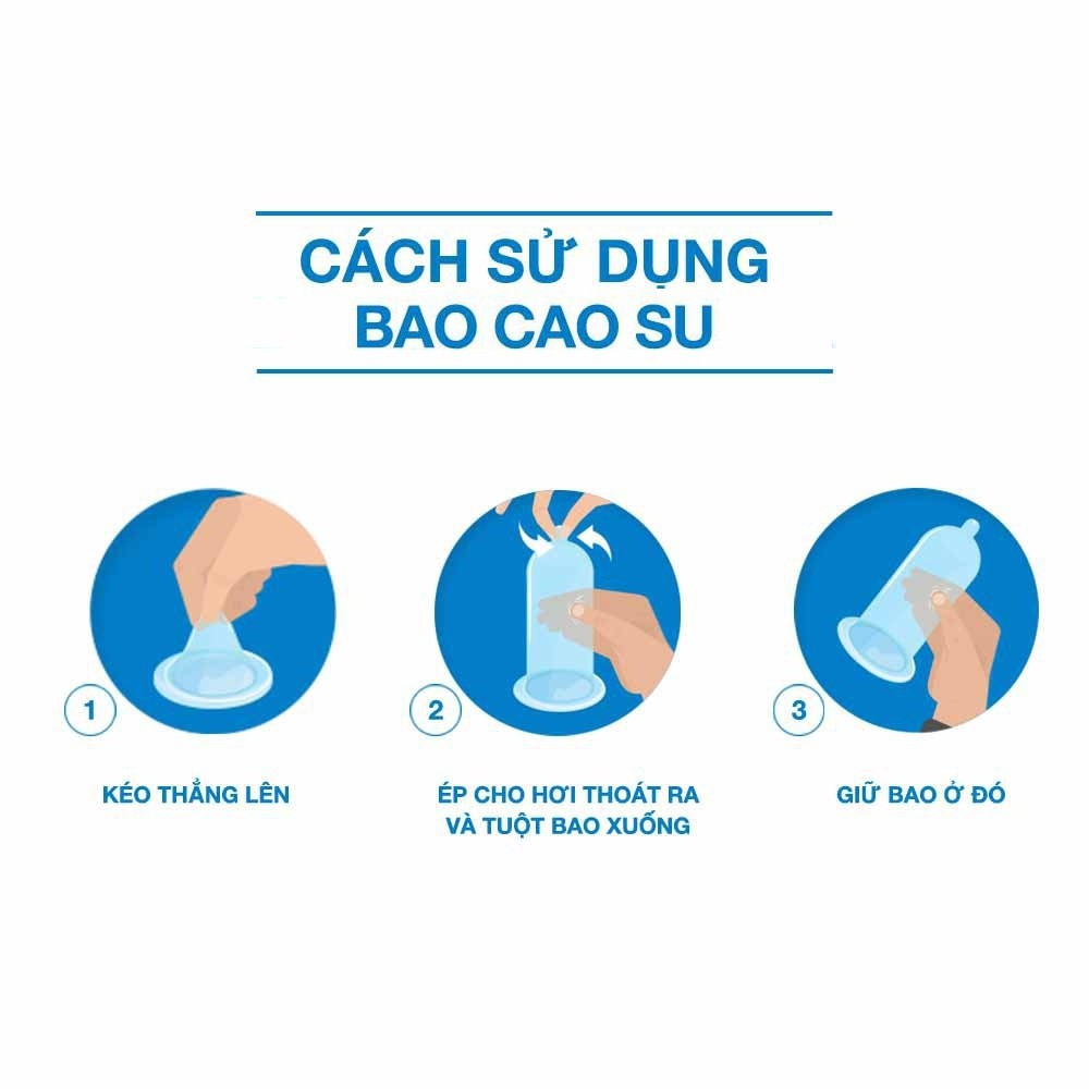 Bao cao su tâm thiện chí ice siêu mỏng kéo dài thời gian 1 hộp 10 cái hebuhome