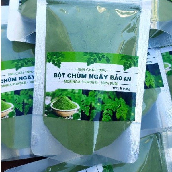 Bột chùm ngây sấy lạnh Bảo An nguyên chất 100%