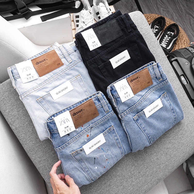 Quần short nam hàng xuất xịn thời trang - Jean co giãn Hải An Jeans