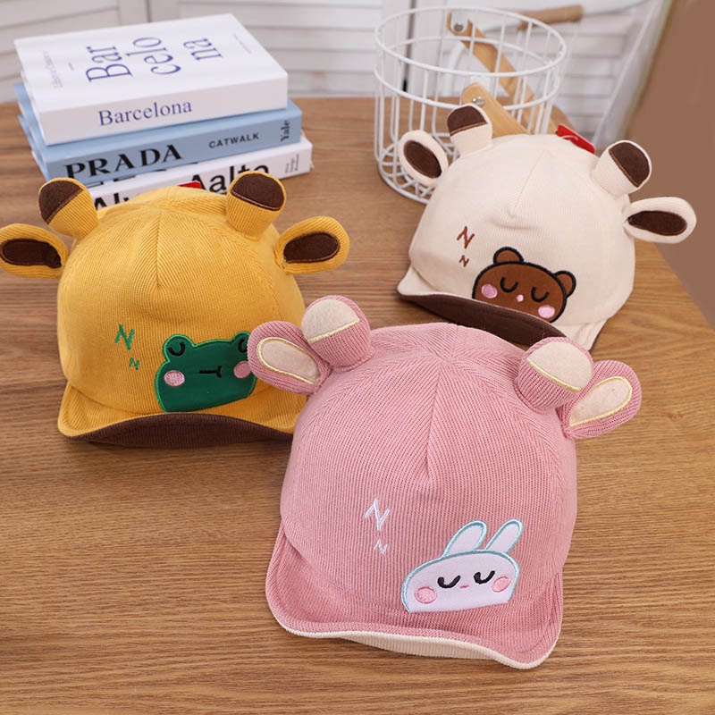 Mũ Lưỡi Trai Họa Tiết Hoạt Hình Dễ Thương Có Thể Điều Chỉnh Cho Bé