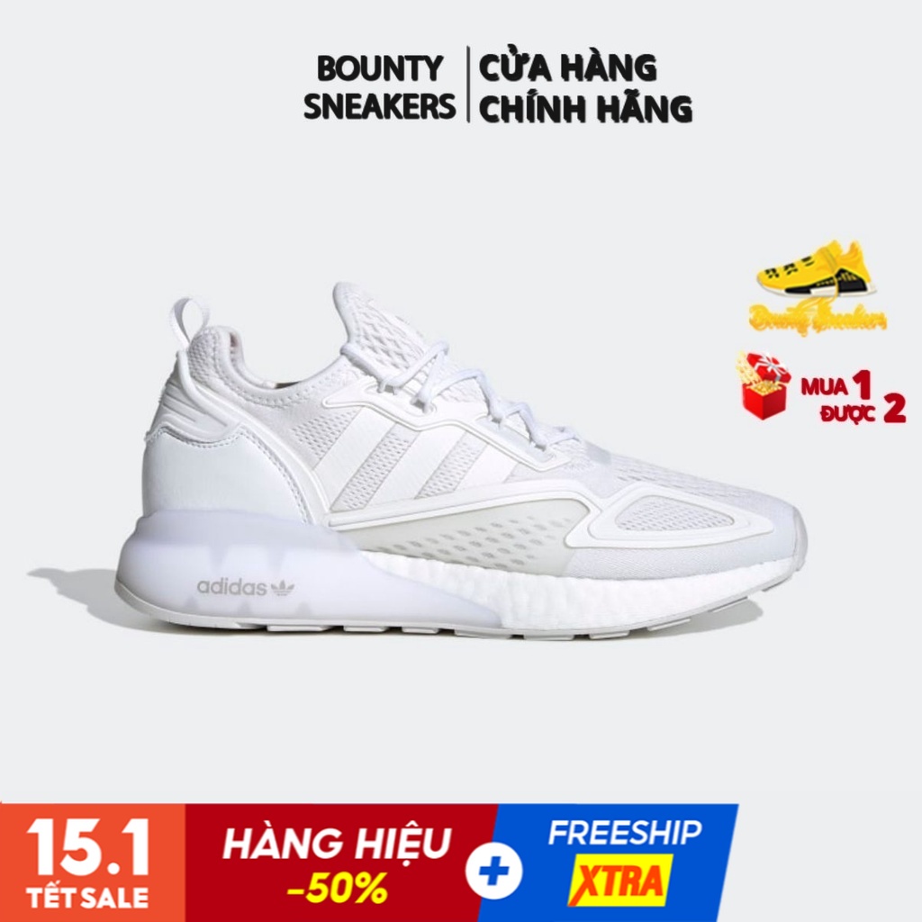 Giày ZX 2K Boost &quot;Cloud White&quot; FX8834 - Hàng Chính Hãng - Bounty Sneakers