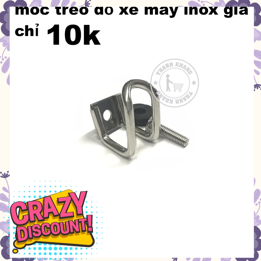 Móc treo đồ xe máy INOX các loại thanh khang