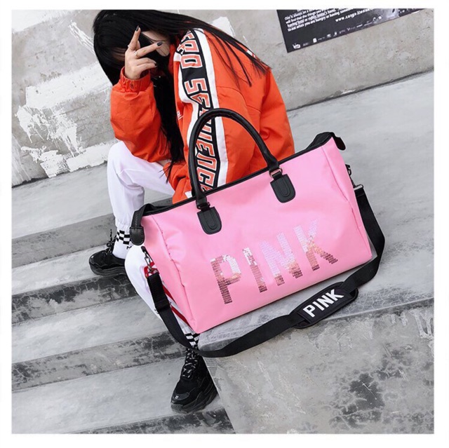 Túi xách du lịch Pink size đại
