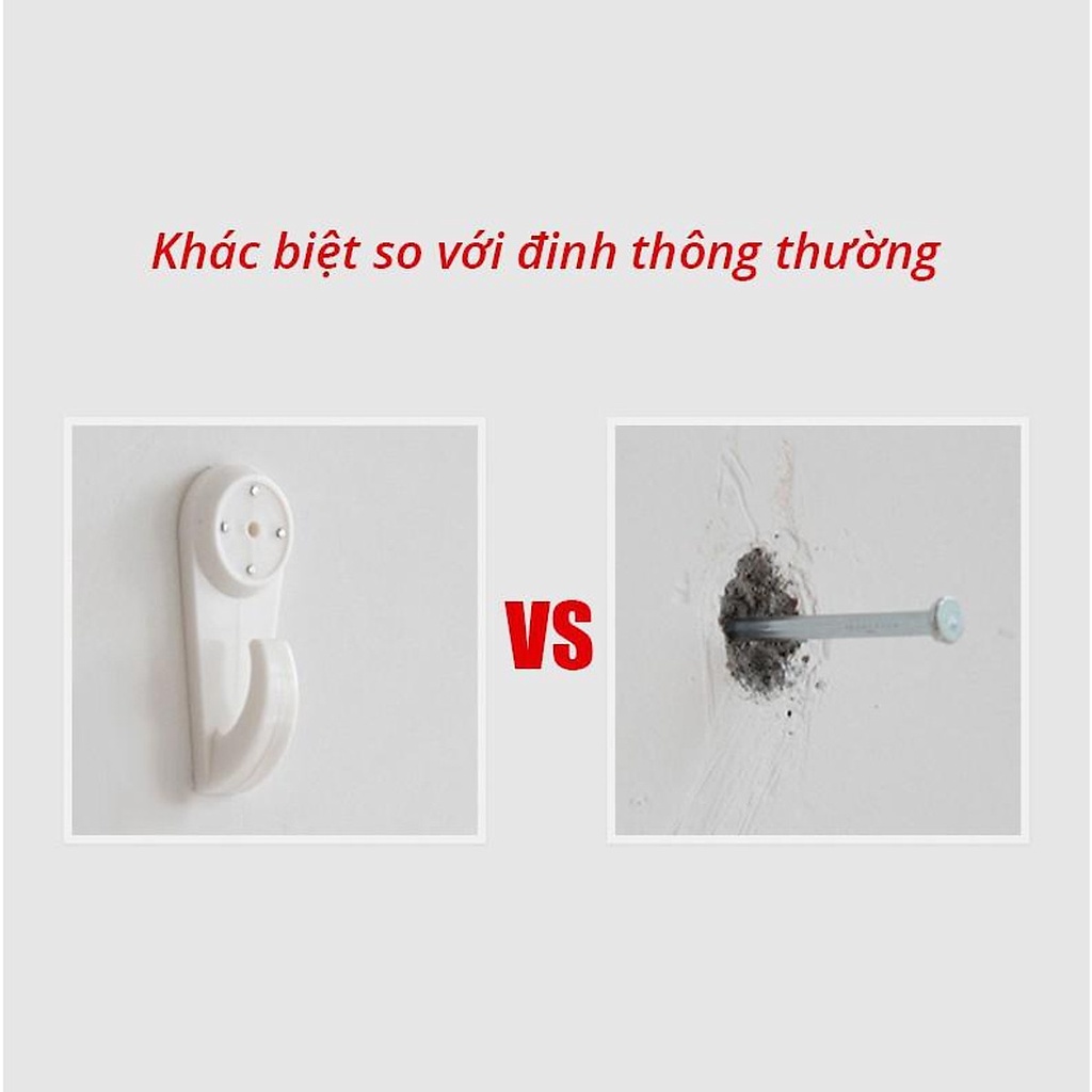 COMBO Đinh nhựa 4 chân treo tường không cần khoan