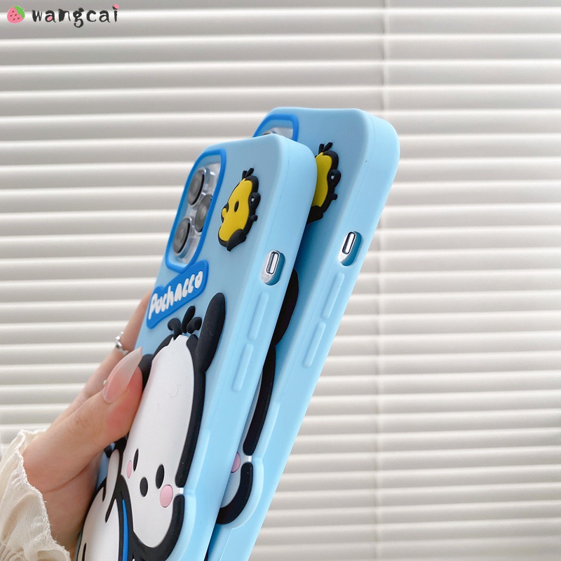 Ốp Điện Thoại Silicone Mềm Chống Sốc In Hình Chú Chó Pachacco 3D Đơn Giản Cho iPhone 13 12 11 Pro Max XS Max XR X