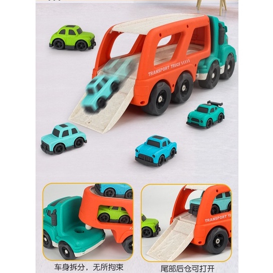 Xe ô tô đồ chơi có nhạc, chất liệu lúa mì thân thiện môi trường