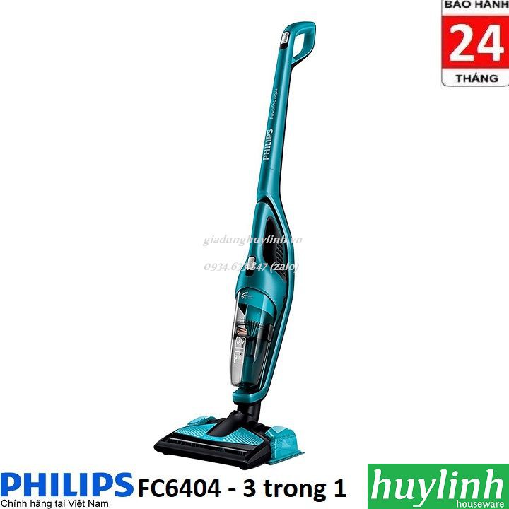 [Mã ELHAMS5 giảm 6% đơn 300K] Máy hút bụi, lau sàn dùng pin Philips FC6404 - bảo hành 2 năm chính hãng