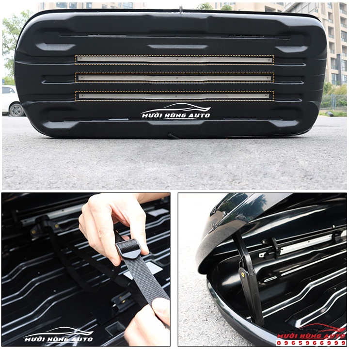 COMBO Cốp Nóc Mui Kiểu Phi Thuyền & Baga 2 Thanh Ngang Dành Cho Xe Mercedes AMG