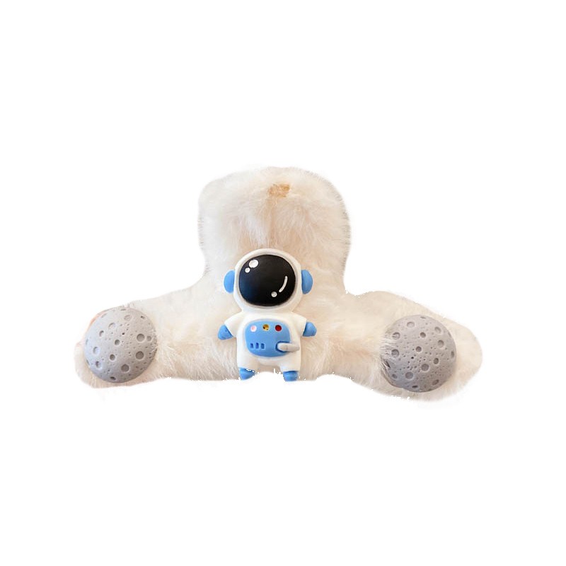 Kẹp Tóc Hình Trái Tim Phủ Lông Thời Trang Hàn Quốc