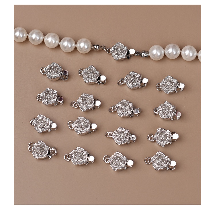 Phụ Kiện Móc Khóa Vòng Cổ Đính Ngọc Trai DIY