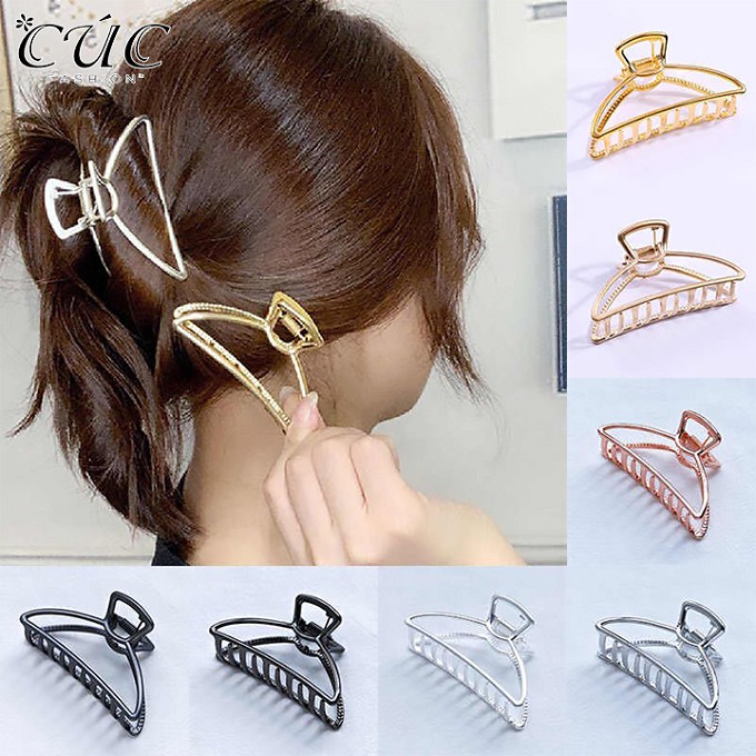 Kẹp tóc phong cách thời trang Hàn Quốc giành cho phái nữ xinh xắn Cúc-Fashion PK02 cào tóc kim loại vàng nhiều mẫu