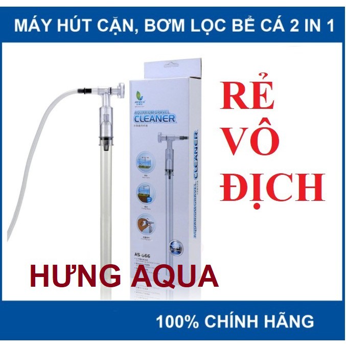 Hút cặn bể cá - hút cặn bể cá DỤNG CỤ VỆ SINH HỒ CÁ AS 666 và AS 666B