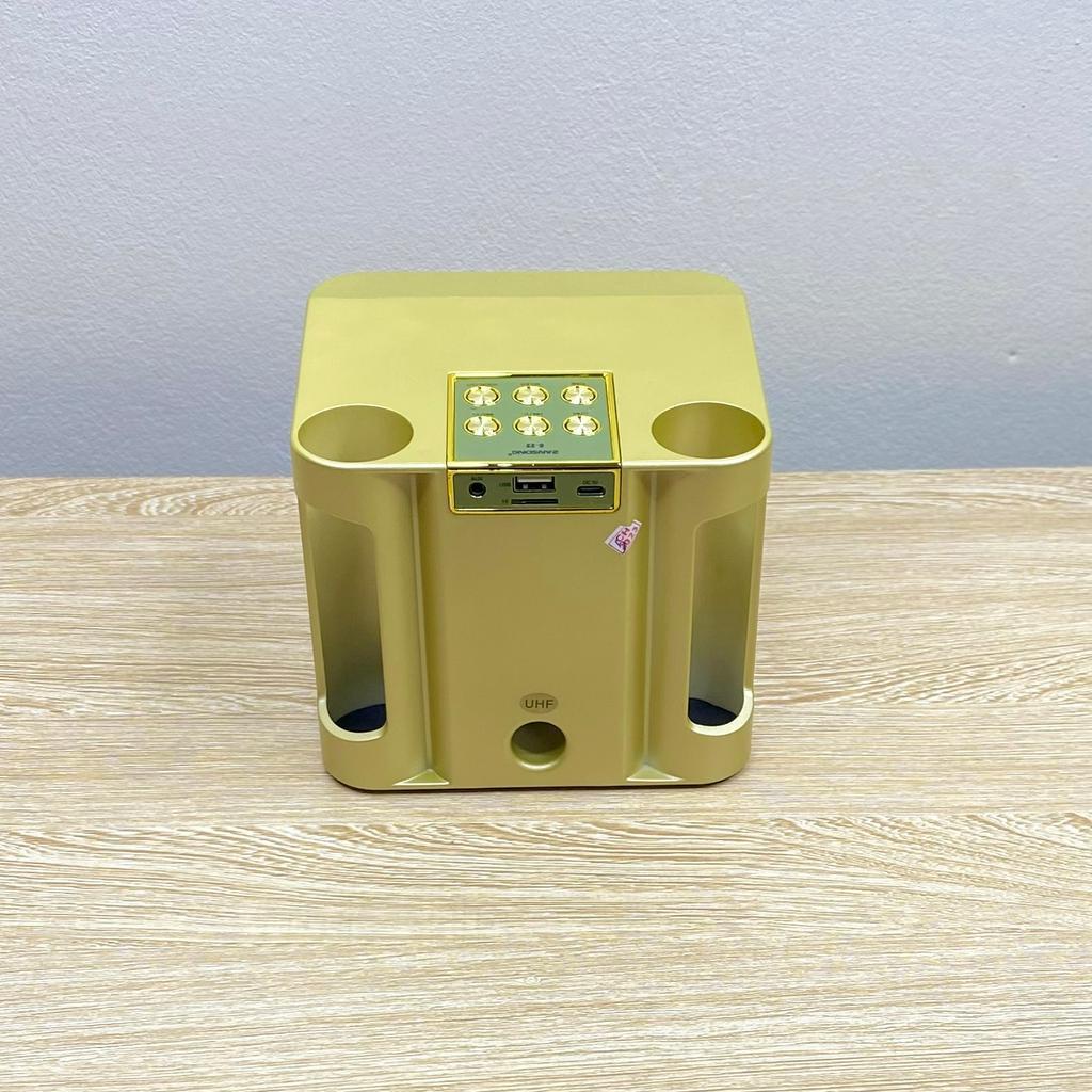 Loa karaoke bluetooth 2 mic không dây C22 âm thanh hay thiết kế hiện đại có màn hình led hiển thị