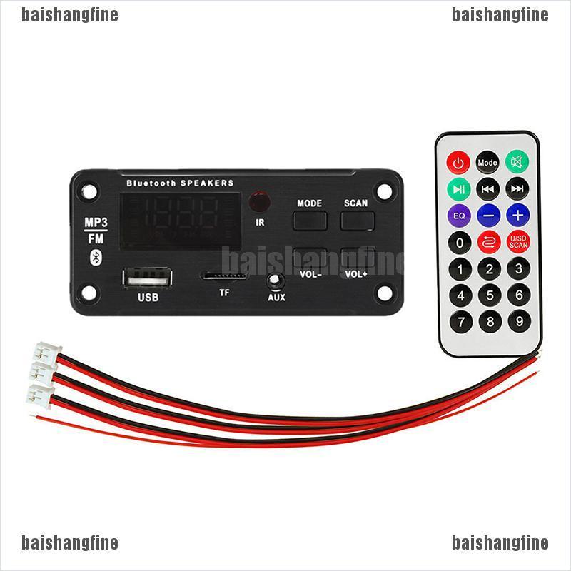 Bfvn Amplifier MP3 Decoder Board Color Screen Car MP3 Player USB Recording Module Bfnn