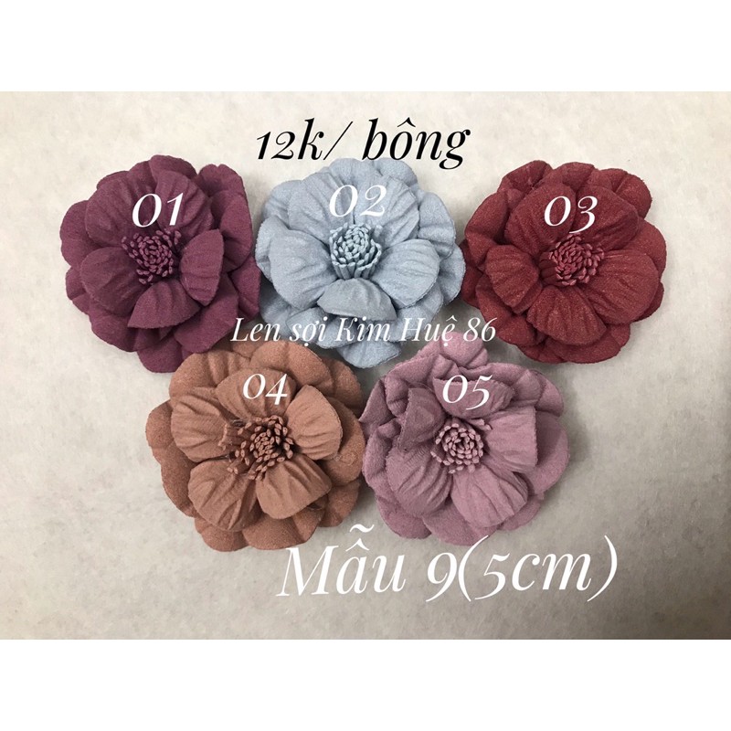 Các mẫu hoa trang trí (mẫu 1,2,3,6)