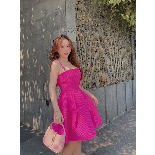 Đầm xoè xốp pupply cúp ngực 2 dây sang chảnh
