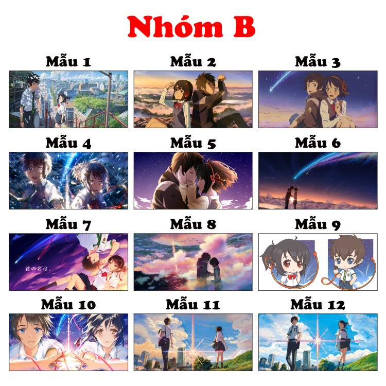 {24 Mẫu} Ly sứ in hình Anime Tenki no ko + Your Name Cốc uống nước đẹp làm quà tặng đặc biệt giá trị và ý nghĩa