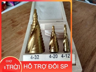 [Hàng Hot] Bộ 3 mũi khoan bước HSS4241 ( CAO CẤP)
