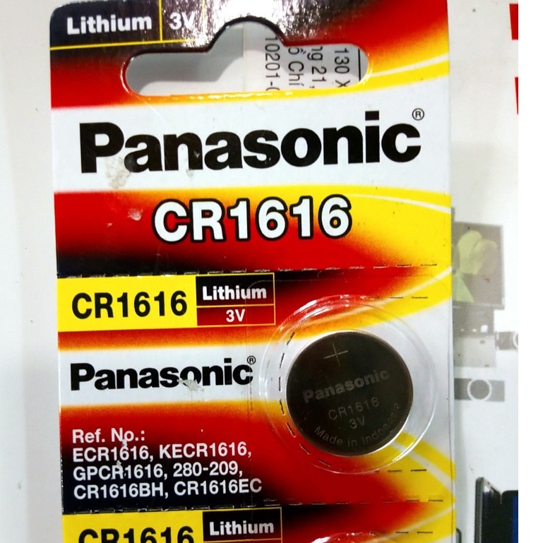 Pin Panasonic 1616, CR1616: ECR1616, GPCR1616, CR1616BH, CR1616EC - 3V
