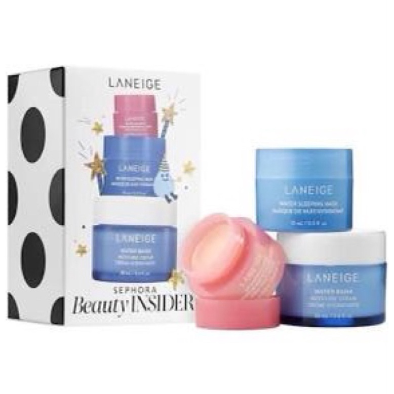 Set Dưỡng Laneige Birthday Gift Set gồm mặt nạ môi, mặt nạ ngủ mặt và kem dưỡng (Có Bill)