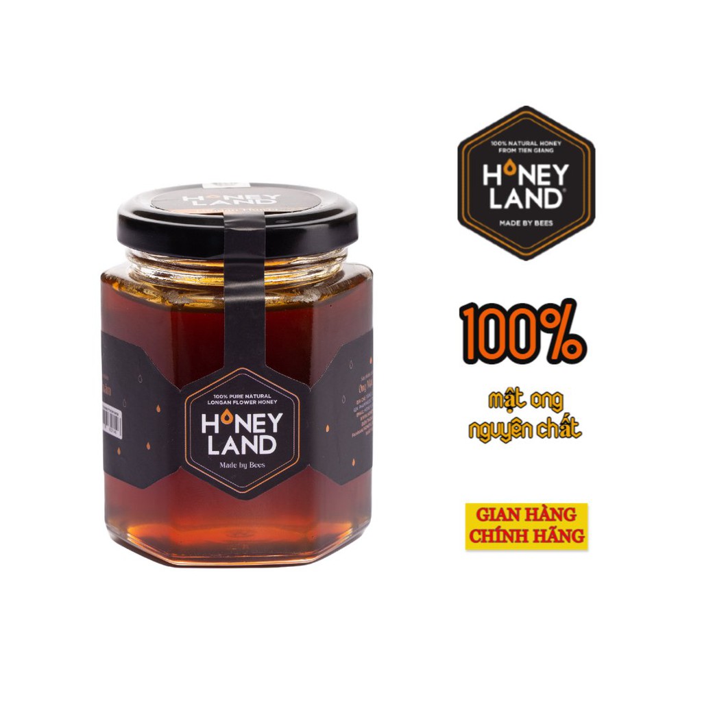 Mật ong nguyên chất hoa Nhãn HONEYLAND 230G