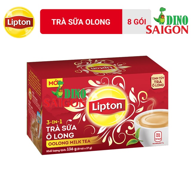 Trà Sữa Lipton vị Matcha (Hộp 8 Gói x 17g)