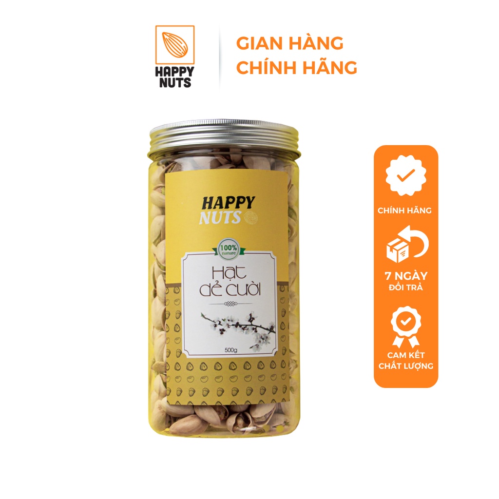 Hạt dẻ cười Mỹ HAPPY NUTS nguyên vỏ 500gr