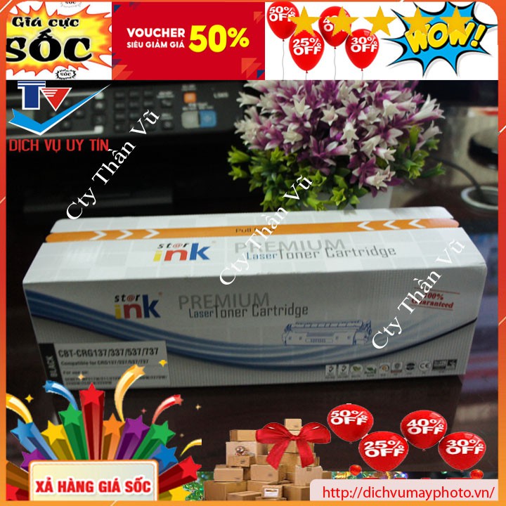 Hộp mực 337 / 83A thương hiệu Star-ink sắc nét có lỗ đổ mực chính và thải bao chất lượng