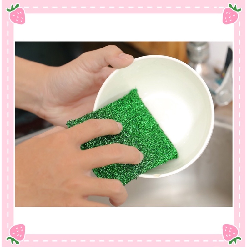 Miếng Rửa Chén Bát Kim Tuyến Tiện Dụng Cho Nhà Bếp Tạo Bọt Siêu Nhiều