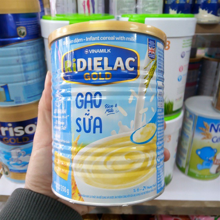 Bột ăn dặm Ridielac Gold dạng lon 380g