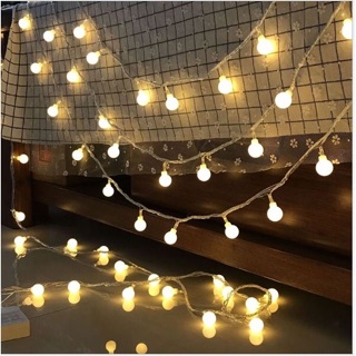 Đèn Led Trang Trí Bóng Tròn Dài 10M - 70 Bóng Trang Trí Noel Lễ Tết