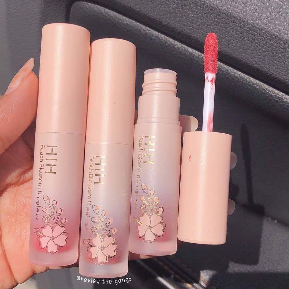 Set 3 Son Kem HIH Silky Lipglaze Hoa Anh Đào