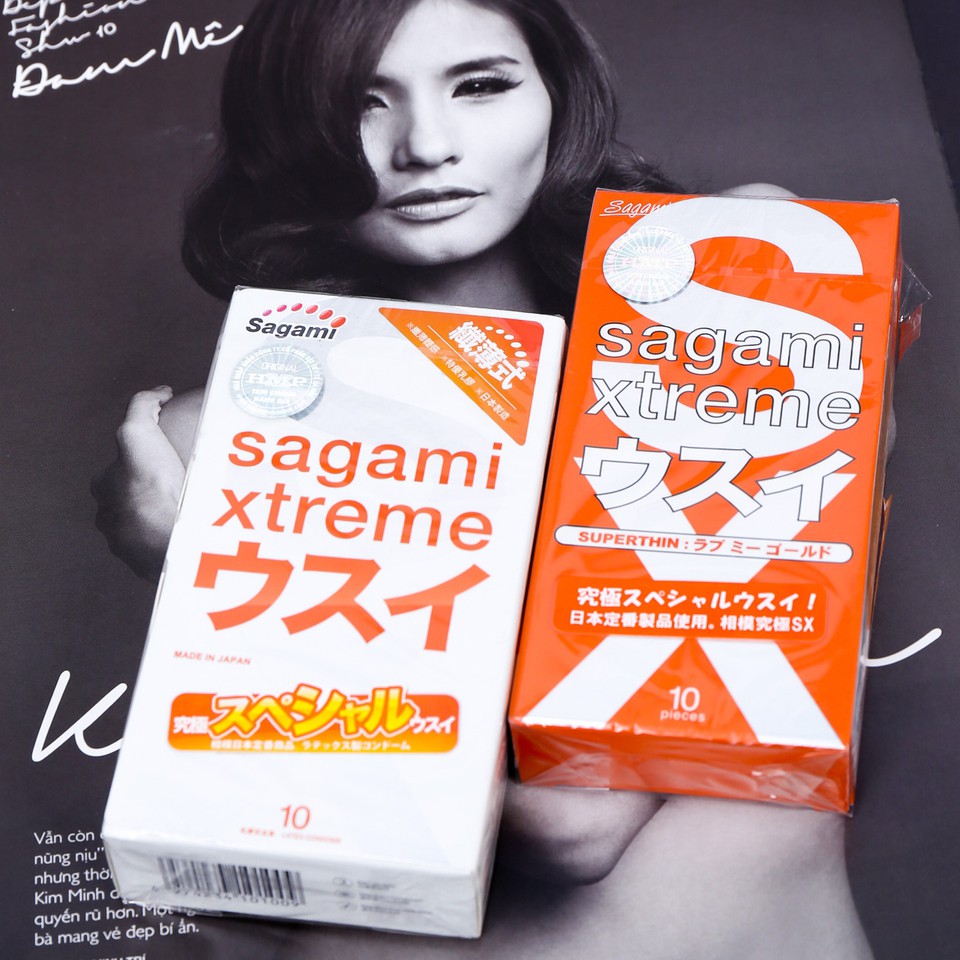2 hộp bao cao su Sagami siêu mỏng Nhật Bản