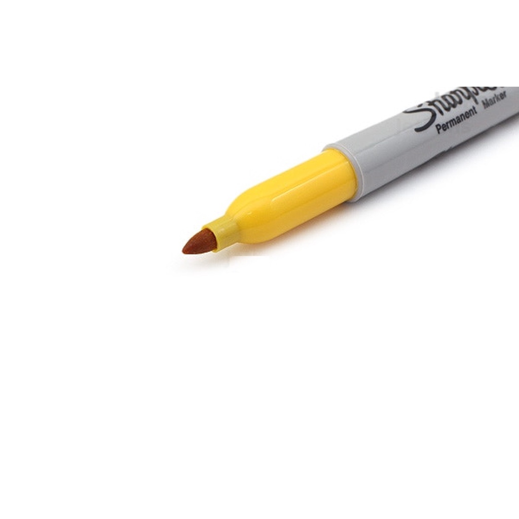 Bút lông dầu viết vẽ trên mọi chất liệu Sharpie Permanent Marker – Fine Point – Màu vàng (Yellow)