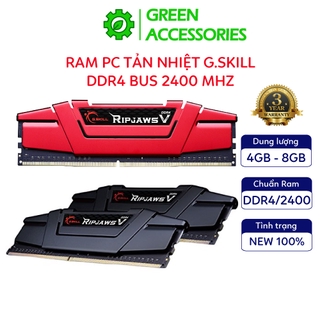 Ram PC Tản Nhiệt GSkill DDR4 8G 4GB Bus 2400mHz Bảo Hành 3 Năm Hàng Renew thumbnail