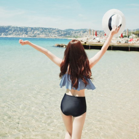 [KIỂU MỚI + LOẠI ĐẸP] Bikini liền mảnh tay dài nhún ngực khoét lưng khoét ngực siêu sexy | BigBuy360 - bigbuy360.vn