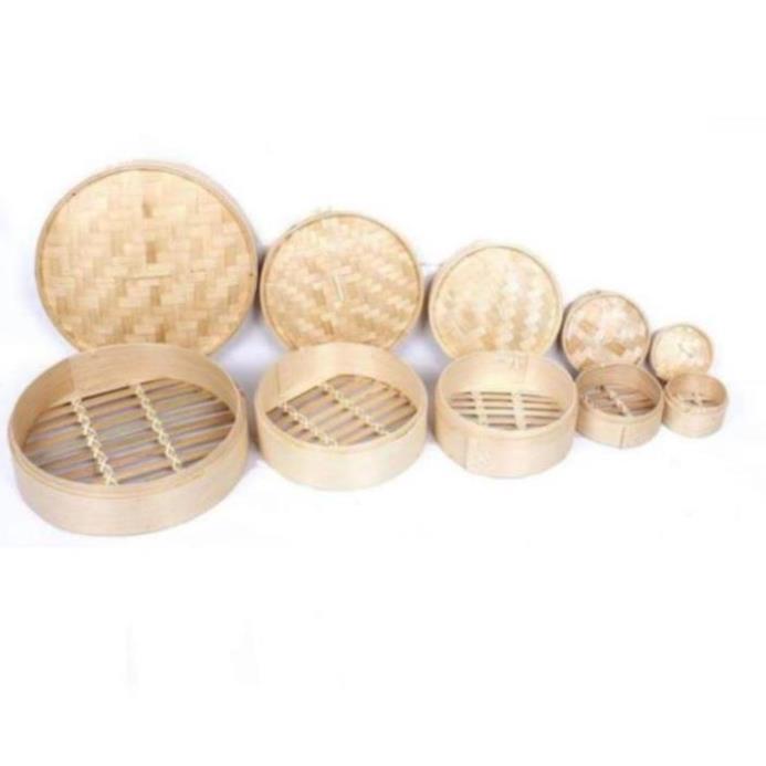 Tre VN- Xửng hấp lồng hấp tre size 15-20-25-30cm loại 1 tầng -Xưởng SX