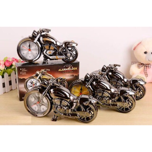 Đồng hồ để bàn mô hình xe mô tô, xe hơi cổ và xe lửa trang trí