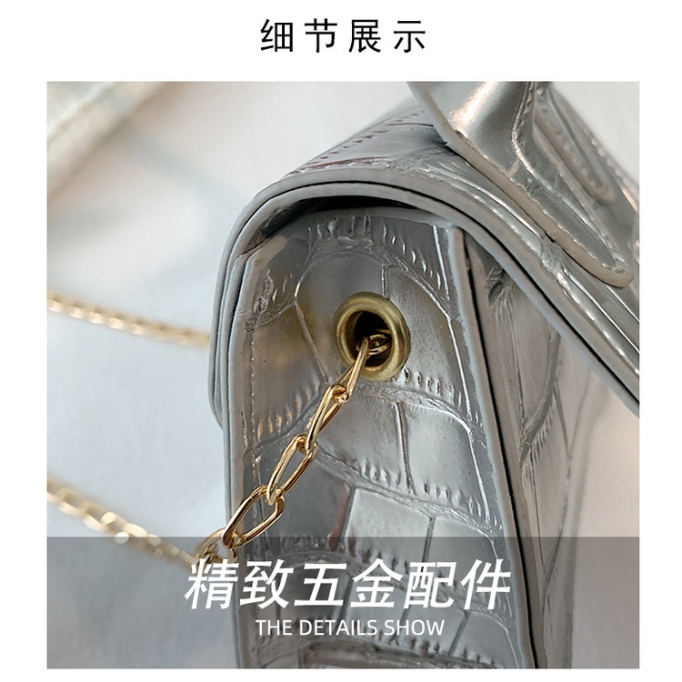 Túi Đeo JASMIN NOIR Chéo Giả Da Cá Sấu Thời Trang Nữ